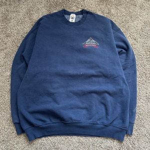 Vintage 1990s Navy Crewneck ~ Perfectly Oversized